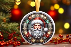 Round Christmas Ornament Sublimation|Clipart Product Image 1