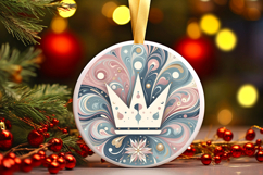 Round Christmass Ornament PNG Product Image 1