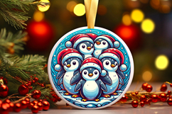 Round Christmass Ornament PNG Product Image 1