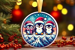 Round Christmas Ornament Sublimation|Clipart Product Image 1