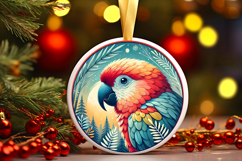 Round Christmass Ornament PNG Product Image 1