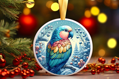 Round Christmass Ornament PNG Product Image 1