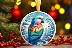 Round Christmas Ornament Sublimation|Clipart Product Image 1