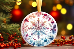 Round Christmass Ornament PNG Product Image 1