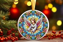 Round Christmas Ornament Sublimation|Clipart Product Image 2