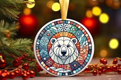 Round Christmass Ornament PNG Product Image 1