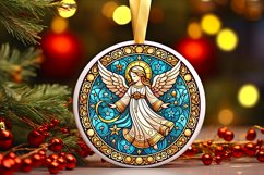 Round Christmas Ornament Sublimation|Clipart Product Image 1