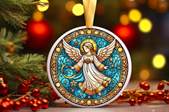 Round Christmass Ornament PNG Product Image 1