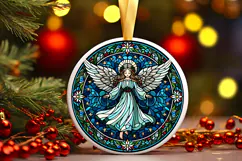 Round Christmass Ornament PNG Product Image 1