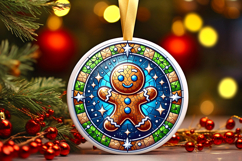 Round Christmass Ornament PNG Product Image 1