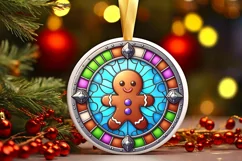 Round Christmas Ornament Sublimation|Clipart Product Image 1