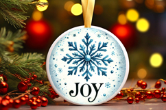 Round Christmass Ornament PNG Product Image 1
