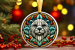 Round Christmass Ornament PNG Product Image 1