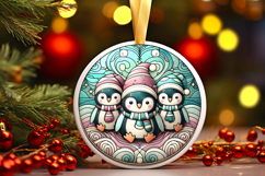 Round Christmass Ornament PNG Product Image 1