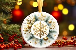 Round Christmas Ornament Sublimation|Clipart Product Image 3