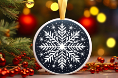 Round Christmass Ornament PNG Product Image 1