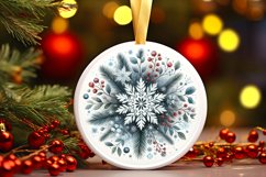 Round Christmas Ornament Sublimation|Clipart Product Image 3