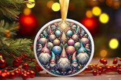 Round Christmas Ornament Sublimation|Clipart Product Image 1