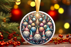 Round Christmass Ornament PNG Product Image 1
