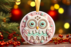 Round Christmass Ornament PNG Product Image 1