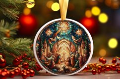 Round Christmas Ornament Sublimation|Clipart Product Image 1