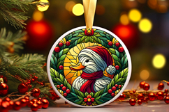 Round Christmass Ornament PNG Product Image 1