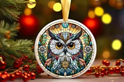 Round Christmas Ornament Sublimation|Clipart Product Image 1