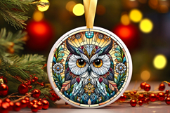 Round Christmass Ornament PNG Product Image 1