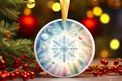 Round Christmass Ornament PNG Product Image 1