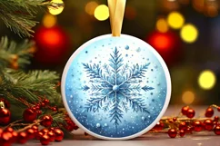 Round Christmas Ornament Sublimation|Clipart Product Image 1