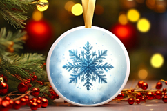 Round Christmass Ornament PNG Product Image 1