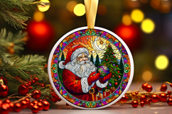 Round Christmass Ornament PNG Product Image 1