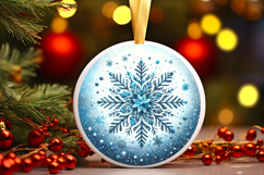 Round Christmass Ornament PNG Product Image 1