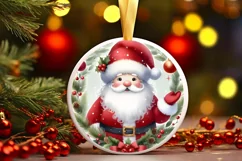 Santa Christmas Sticker Sublimation PNG Product Image 3