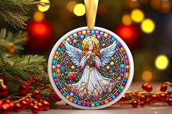 Round Christmass Ornament PNG Product Image 1