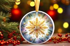 Round Christmass Ornament PNG Product Image 1