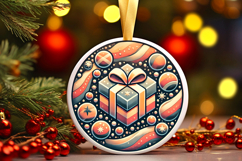 Round Christmass Ornament PNG Product Image 1