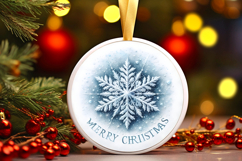 Round Christmass Ornament PNG Product Image 1