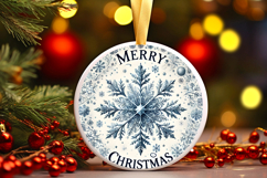 Round Christmass Ornament PNG Product Image 1