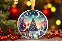 Round Christmas Ornament Sublimation|Clipart Product Image 1