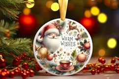 Snowflake Warm Wishes Sublimation PNG Product Image 3
