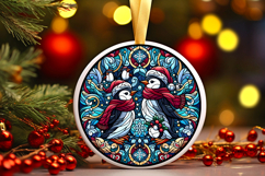 Round Christmass Ornament PNG Product Image 1