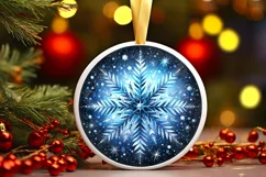 Round Christmas Ornament Sublimation|Clipart Product Image 3