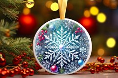 Round Christmas Ornament Sublimation|Clipart Product Image 1