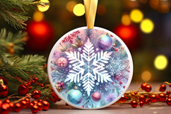 Round Christmass Ornament PNG Product Image 1