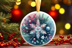 Round Christmas Ornament Sublimation|Clipart Product Image 3