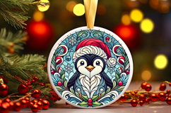 Round Christmass Ornament PNG Product Image 1
