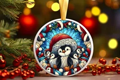 Round Christmas Ornament Sublimation|Clipart Product Image 1