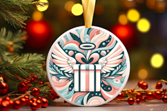 Round Christmass Ornament PNG Product Image 1