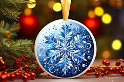 Round Christmass Ornament PNG Product Image 1